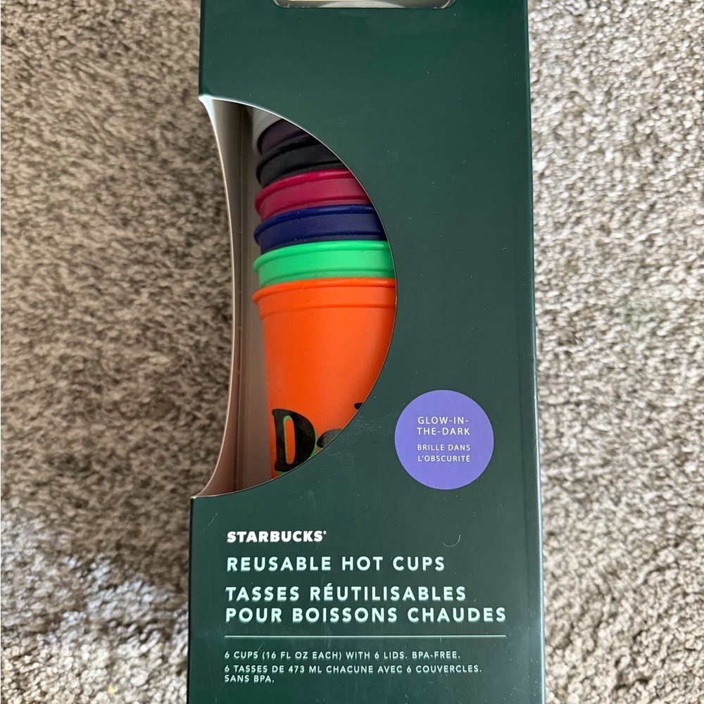 Starbucks Halloween Glow In The Dark Reusable Hot Cups